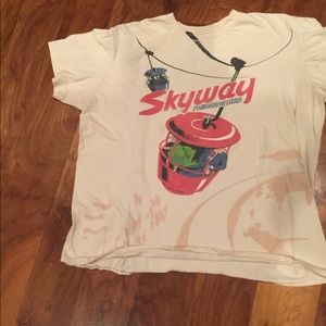 VINTAGE DISNEY TOMORROW LAND SKYWAY SHIRT XL